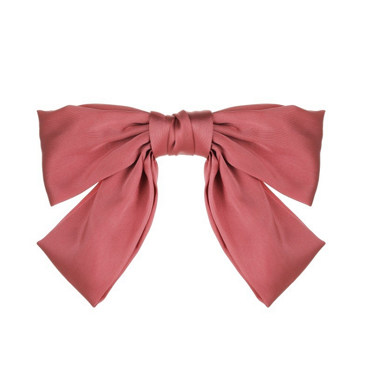 Net red big bow hair clip Korean exaggerated satin spring clip temperament back of the head top clip pony tail clip ?